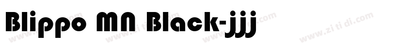 Blippo MN Black字体转换